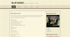 Desktop Screenshot of bluehavenfarms.com