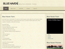 Tablet Screenshot of bluehavenfarms.com